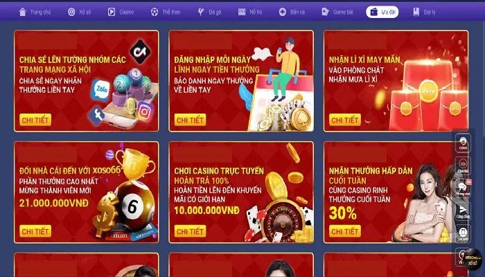 Một số trò chơi Casino Xoso66 thu hút
